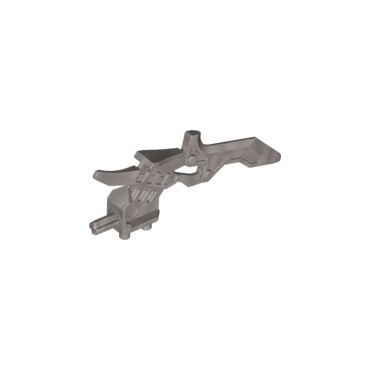 LEGO USED BIONICLE REPLACEMENT PART 92217 WEAPON 4, 2011 SILVER MET