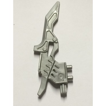 LEGO USED BIONICLE REPLACEMENT PART 92217 WEAPON 4, 2011 SILVER MET