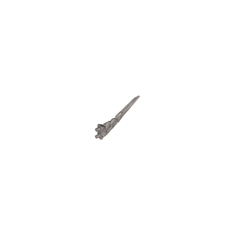 LEGO USED BIONICLE REPLACEMENT PART 92235 ( 73914 ) DESIGN POINT W. D. STICK 3.2 SILVER MET