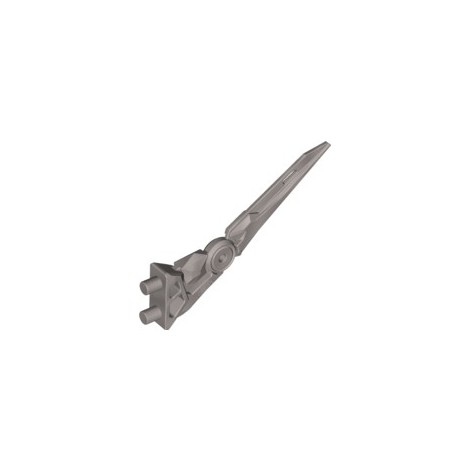 LEGO USED BIONICLE REPLACEMENT PART 92235 ( 73914 ) DESIGN POINT W. D. STICK 3.2 SILVER MET