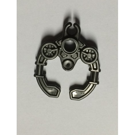 LEGO USED BIONICLE REPLACEMENT PART 98562 HANDCUFFS W. Ø4.85 HOLE TITAN METAL.