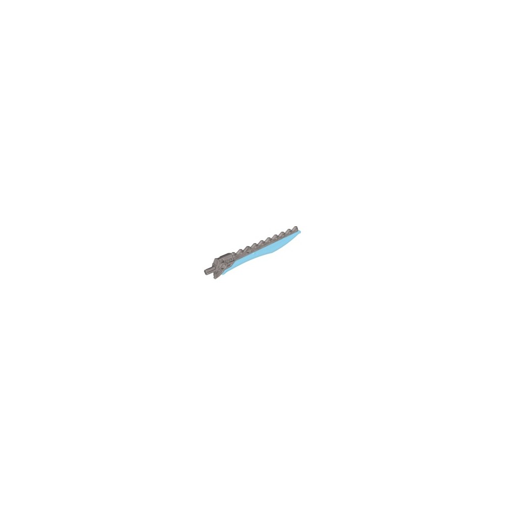 LEGO USED BIONICLE REPLACEMENT PART 98568  SWORD-SIMULTAN-SIZE MULTICOLOR SILVER - BLUE