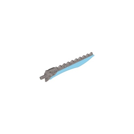 LEGO USED BIONICLE REPLACEMENT PART 98568  SWORD-SIMULTAN-SIZE MULTICOLOR SILVER - BLUE
