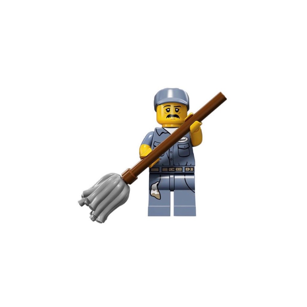 LEGO MINIFIGURES 71011 09 JANITOR  SERIE 15