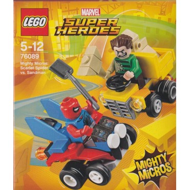 LEGO SUPER HEROES 76089 damaged box MIGHTY MICROS SCARLET SPIDER VS SANDMAN