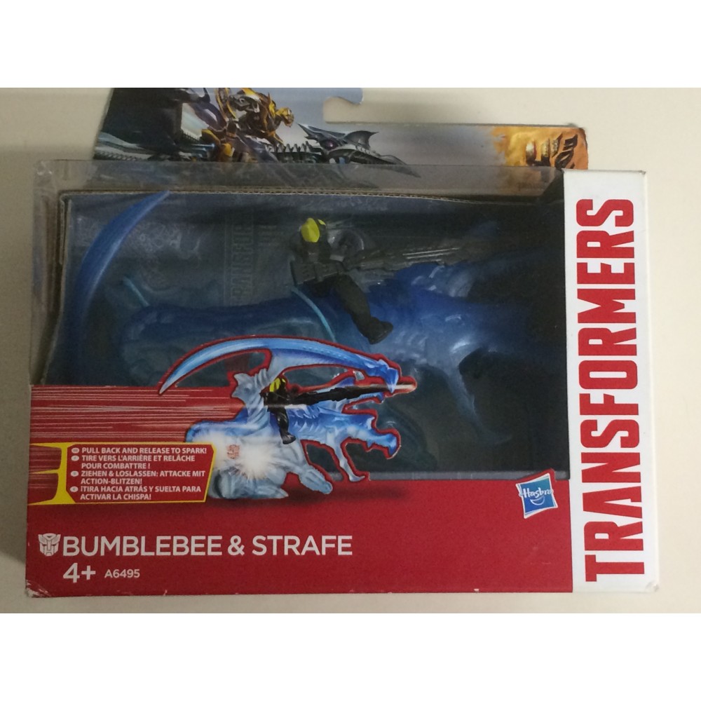 TRANSFORMERS DINO SPARKERS action figure BUMBLEBEE & STRAFE  age of extinction Hasbro A6495