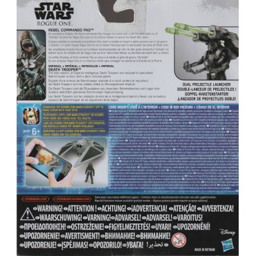 STAR WARS 3.75" - 9 cm ACTION FIGURE REBEL COMMANDO PAO vs IMPERIAL DEATH TROOPER double pack Hasbro  B7259