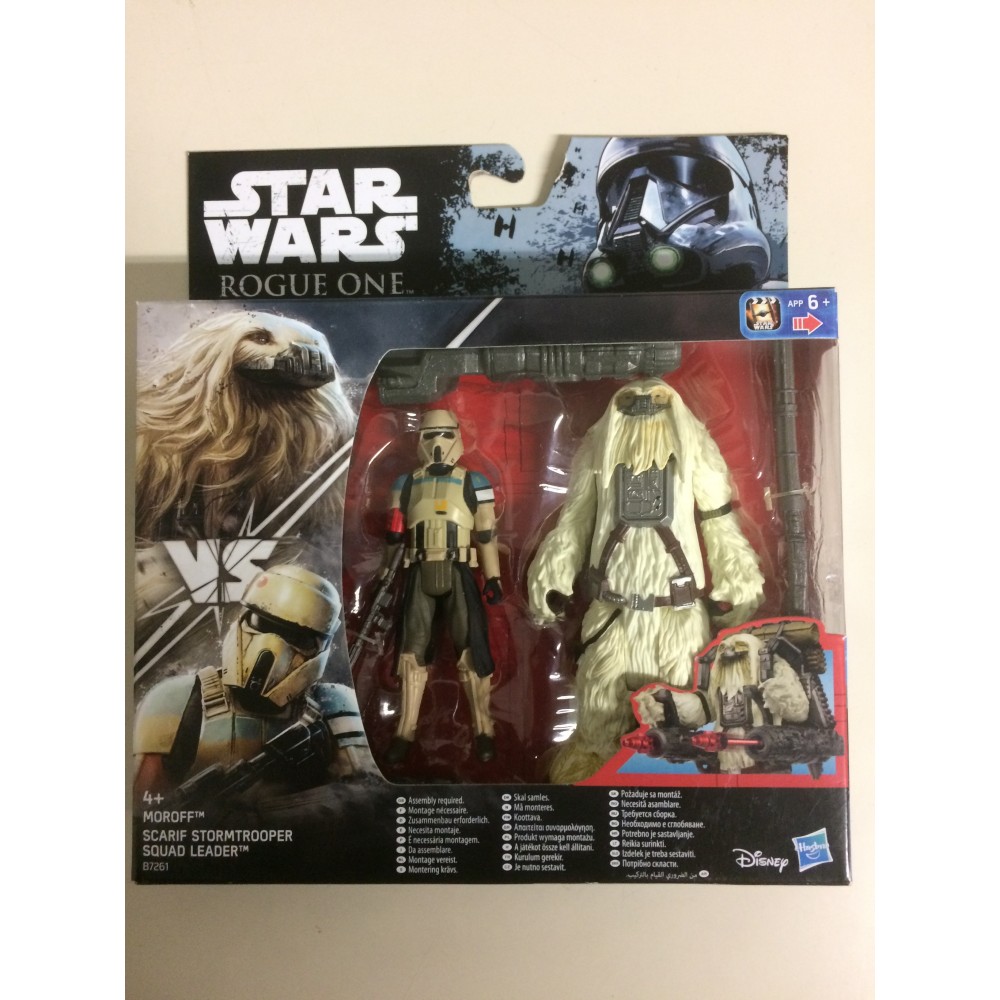 STAR WARS 3.75" - 9 cm ACTION FIGURE MOROFF vs SCARIF STORMTROOPER SQUAD LEADER double pack Hasbro  B7261