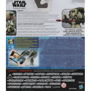 STAR WARS 3.75" - 9 cm ACTION FIGURE MOROFF vs SCARIF STORMTROOPER SQUAD LEADER double pack Hasbro  B7261