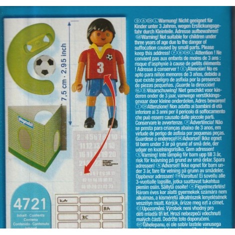 PLAYMOBIL 4721 GIOCATORE DI CALCIO - SPAGNA