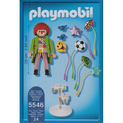 PLAYMOBIL SUMMER FUN 5546 CLOWN WITH BALLOONS