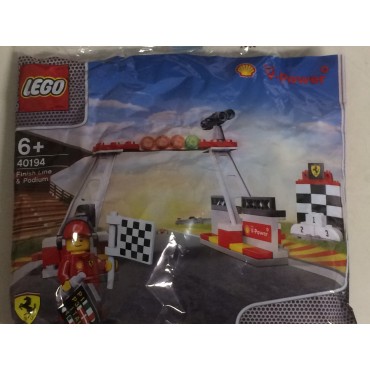 LEGO SHELL V POWER COLLECTION 40194 FERRARI FINISH LINE & PODIUM