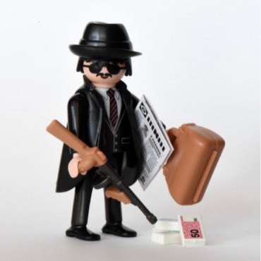 PLAYMOBIL FI?URES  9443  SERIE 14 02 TOMMY GUN BANDIT