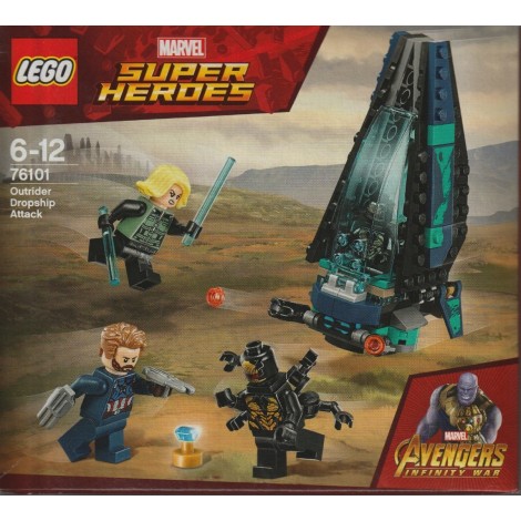 LEGO SUPER HEROES 76101 L'ATTACCO DELLA DROPSHIP DEGLI OUTRIDER