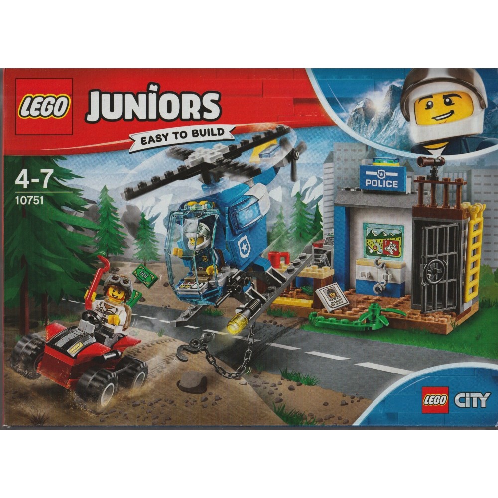 LEGO JUNIORS EASY TO BUILD 10751 L'INSEGUIMENTO DELLA POLIZIA DI MONTAGNA