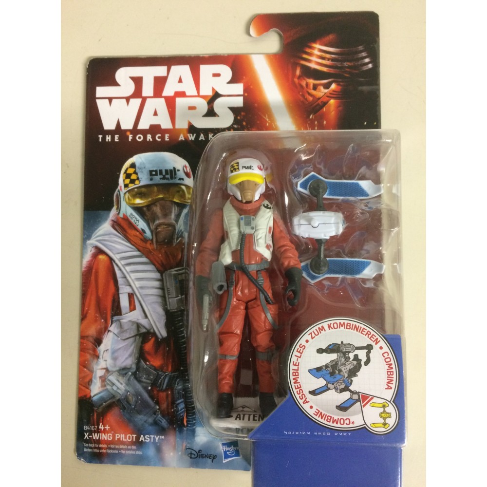 STAR WARS ACTION FIGURE  3.75 " - 9 cm X WING PILOT ASTY hasbro B4167