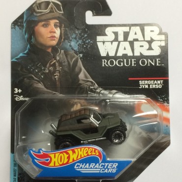 HOT WHEELS - STAR WARS  CHARACTER CAR SERGEANT JYN ERSO single vehicle package DXP27 - JA10