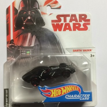 HOT WHEELS - STAR WARS  CHARACTER CAR DARTH VADER single vehicle package FDJ80 JA10