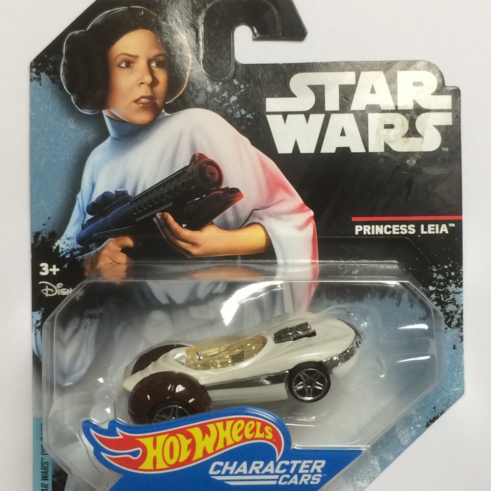 HOT WHEELS - STAR WARS  CHARACTER CAR PRINCESS LEIA single vehicle package DXP40 - JA10