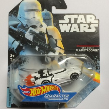 HOT WHEELS - STAR WARS  CHARACTER CAR FIRST ORDER FLAMETROOPER single vehicle package DXP30 - JA10