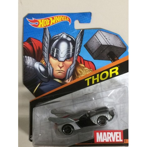 HOT WHEELS - MARVEL SUPERHERO CHARACTER CAR THOR single vehicle package BDM75 0581