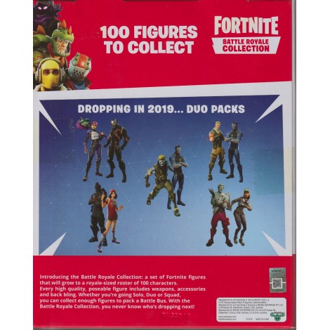 FORTNITE BATTLE ROYALE COLLECTION SQUAD BOX 4 ACTION FIGURES PACK  RAPTOR - RUST LORD - REX - RAVEN EPIC GAMES