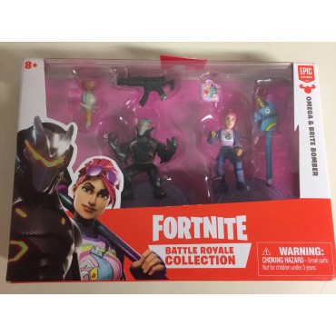 FORTNITE BATTLE ROYALE COLLECTION DUO PACK  2 ACTION FIGURES PACK  OMEGA BRITTE BOMBER EPIC GAMES 35634