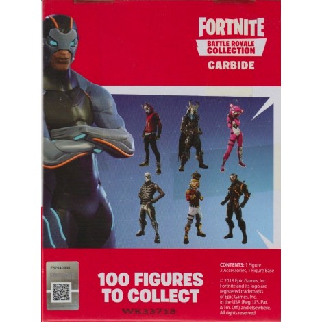 FORTNITE BATTLE ROYALE COLLECTION SOLO PACK  1 ACTION FIGURE  CARBIDE  EPIC GAMES 35629