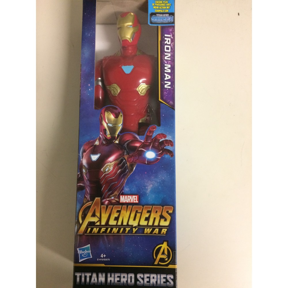 MARVEL AVENGERS ACTION FIGURE 12  - 30 cm IRON MAN HASBRO E1410 TITAN HERO  SERIES