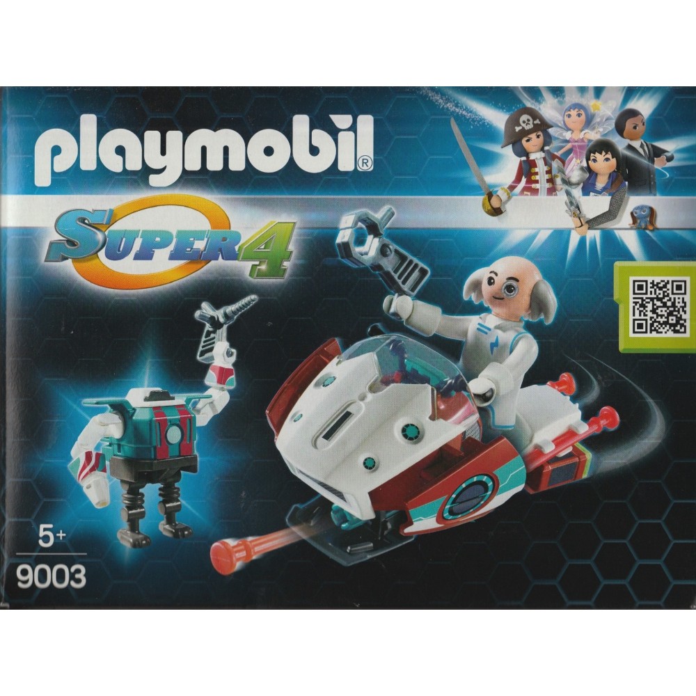 PLAYMOBIL SUPER 4 9003 SKYJET CON DOCTOR X & ROBOT