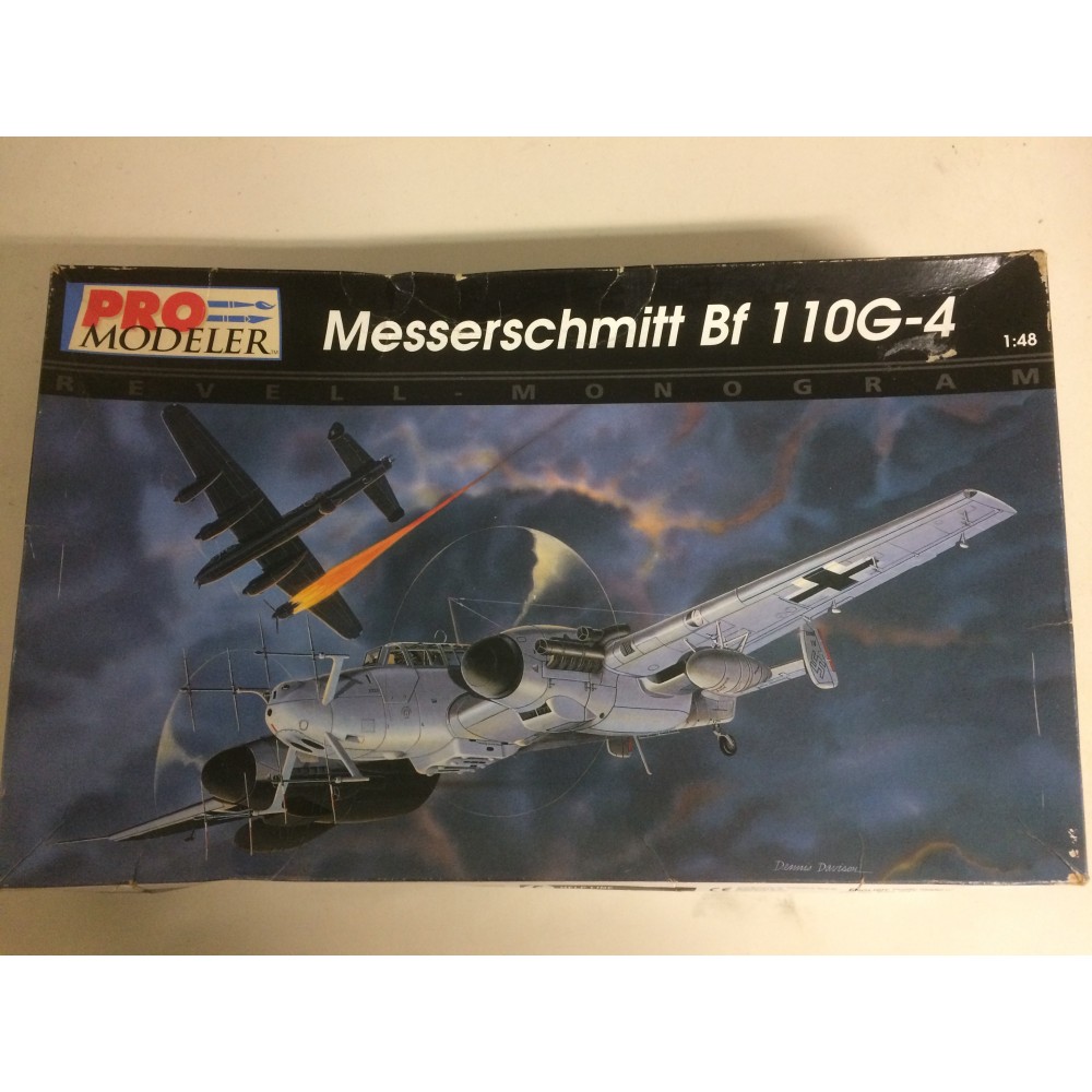 plastic model kit scale 1 : 48  PRO MODELER  85-5933 MESSERSCHMITT BF 110G-4 new in open and damaged  box