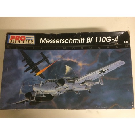 modellino in plastica PRO MODELER  85-5933 MESSERSCHMITT BF 110G-4 scala 1: 48 nuovo in scatola  aperta e danneggiata