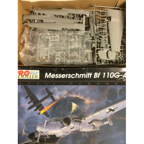 modellino in plastica PRO MODELER  85-5933 MESSERSCHMITT BF 110G-4 scala 1: 48 nuovo in scatola  aperta e danneggiata