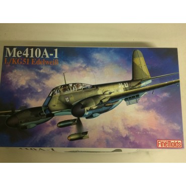 modellino in plastica FINE MODELS MESSERSCHMITT ME 410 A-1 I./K 51 EDELWISS scala 1: 72 nuovo in scatola  aperta