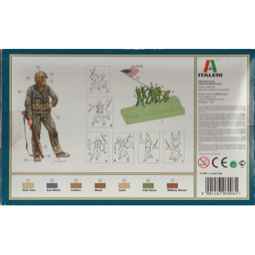 soldatini in plastica scala 1 : 72 ITALERI 6098 IWO JIMA FLAG RAISERS  nuovo con scatola aperta