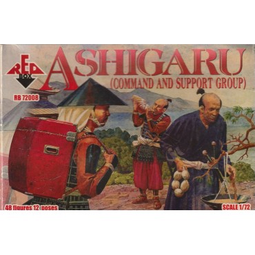 plastic figures scale 1 : 72 RED BOX RB 72006 ASHIGARU ( ARCHERS AND ARQUEBUSIERS )   new in open box