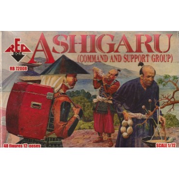 soldatini in plastica scala 1 : 72 RED BOX RB 72006 ASHIGARU ( ARCHERS AND ARQUEBUSIERS )  nuovo con scatola aperta