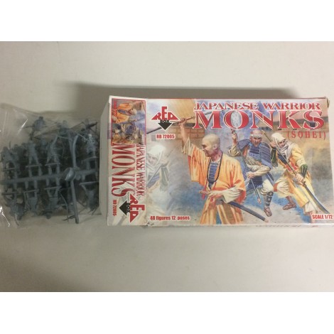 soldatini in plastica scala 1 : 72 RED BOX RB 72008 ASHIGARU ( COMMAND AND SUPPORT GROUP )  nuovo con scatola aperta