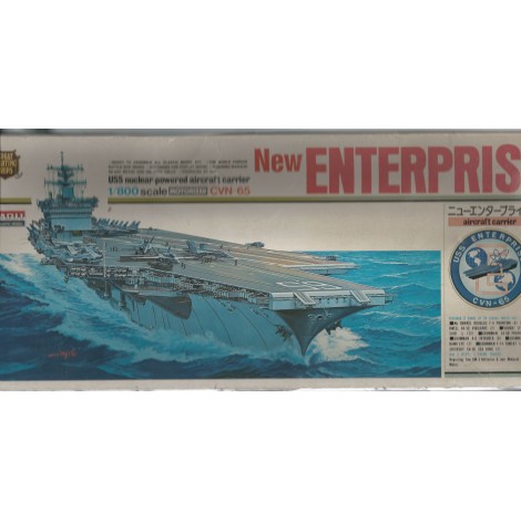 plastic model kit scale 1 : 800 ARII A123-1200 USS AIRCRAFT CARRIER NEW ENTERPRISE new in open and damaged box