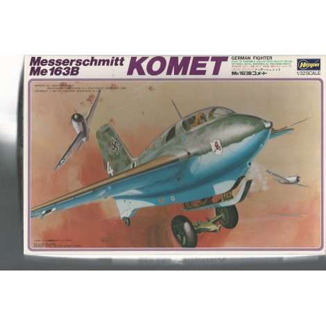 modellino in plastica scala 1 : 32 HASEGAWA deluxe serie S014 : 1800 MESSERSCHMITT ME 262A nuovo con scatola aperta