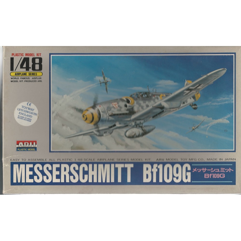 modellino in plastica scala 1 : 48 HASEGAWA J1 MESSERSCHMITT BF 109E-3 nuovo con scatola aperta