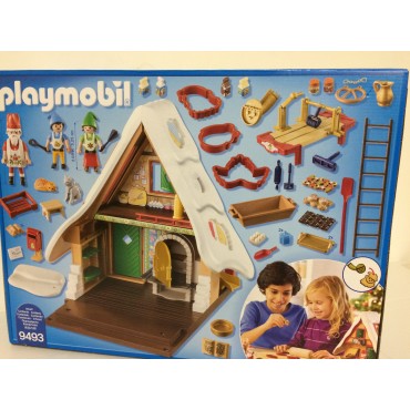 PLAYMOBIL CHRISTMAS 9493 LA CUCINA DI BABBO NATALE CON STAMPI PER BISCOTTI