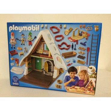 PLAYMOBIL CHRISTMAS 9493 LA CUCINA DI BABBO NATALE CON STAMPI PER BISCOTTI