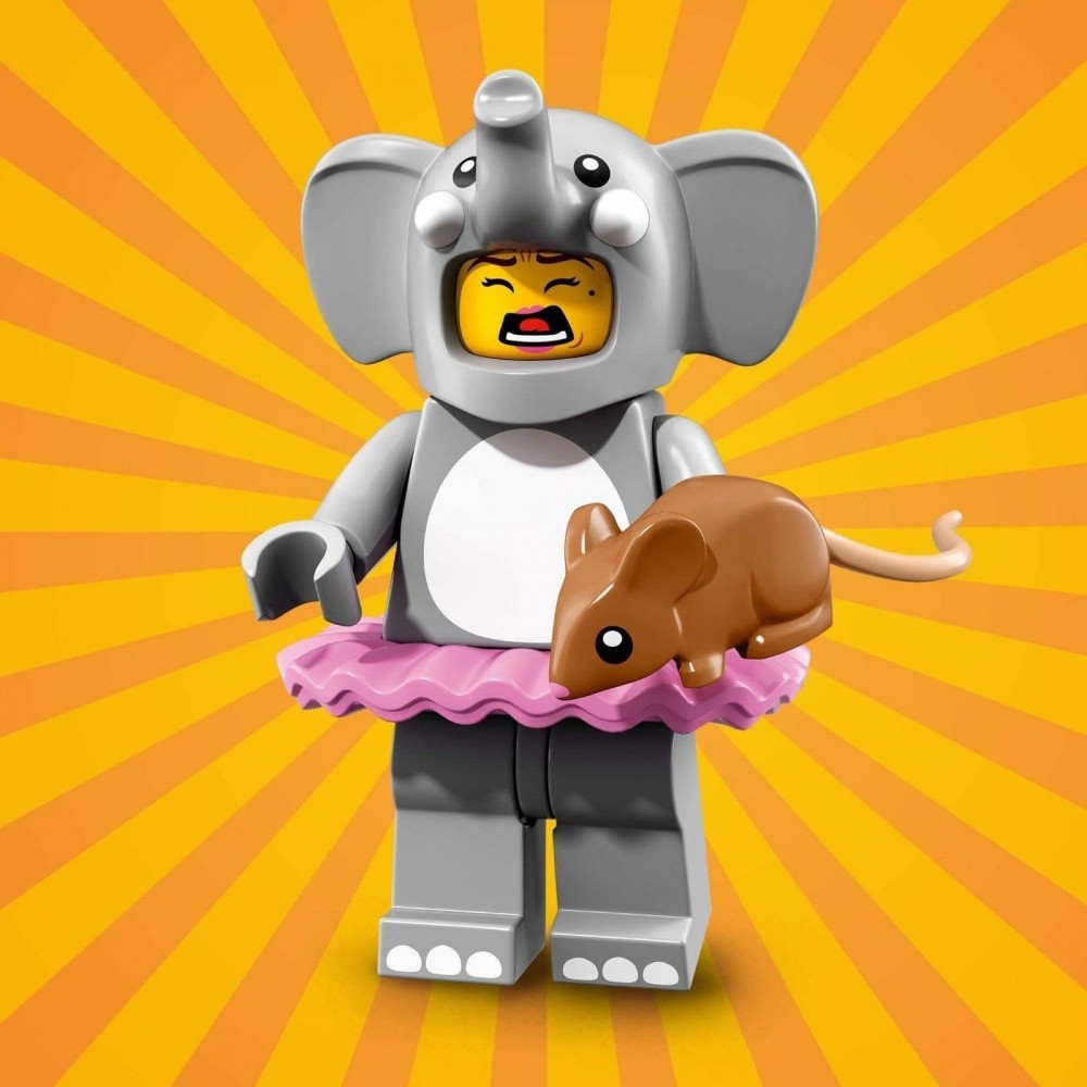 LEGO 01 ELEPHANT GIRL SERIE N° 18 " PARTY