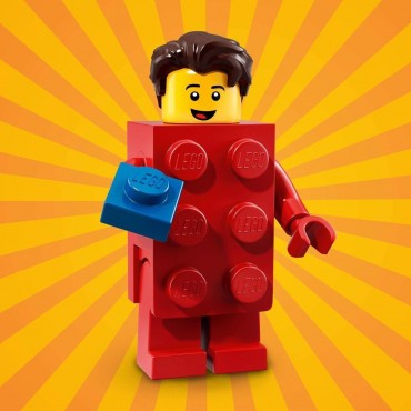 LEGO MINIFIGURES 71021 02 RED LEGO GUY  SERIE N° 18 " PARTY "