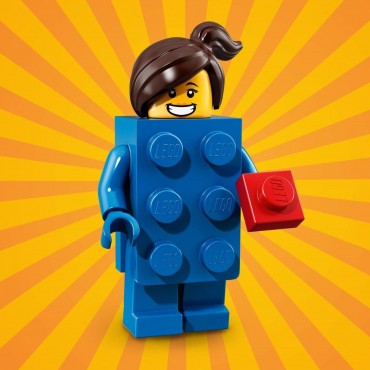 LEGO MINIFIGURES 71021 03 BLUE LEGO GIRL  SERIE N° 18 " PARTY "