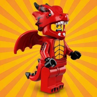 LEGO MINIFIGURES 71021 07 RED DRAGON SUIT GUY SERIE N° 18 " PARTY "