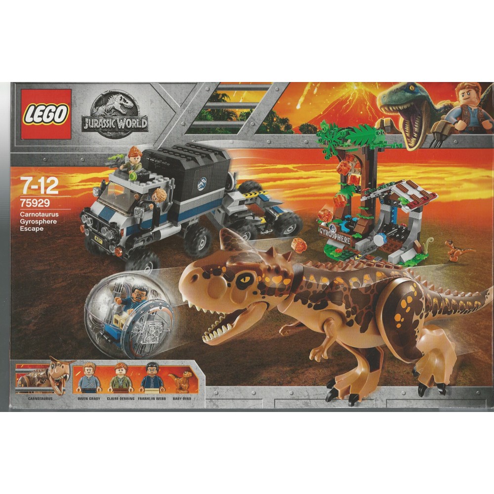 Perfekt marathon hule LEGO JURASSIC WORLD 75929 CARNOTAURUS GYROSPHERE ESCAPE