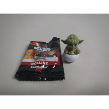 STAR WARS ROLLINZ  YODA 1 & 1/2" ACTION FIGURE Italy only New in opened bag