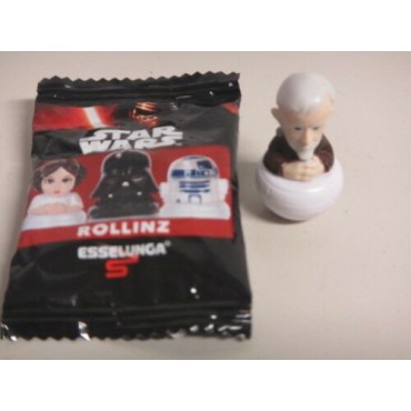 STAR WARS ROLLINZ  BEN KENOBI 1 & 1/2" ACTION FIGURE Italy only New in opened bag